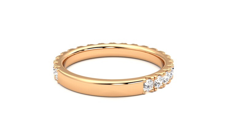 Taylor & Hart Allium Wedding Ring 360 degree image 14