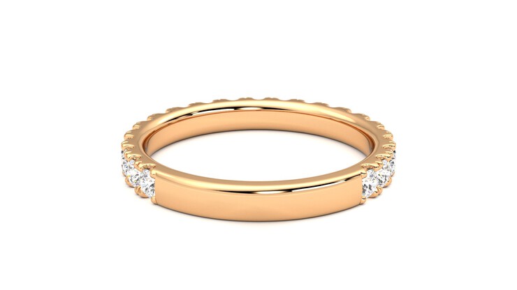 Taylor & Hart Allium Wedding Ring 360 degree image 15