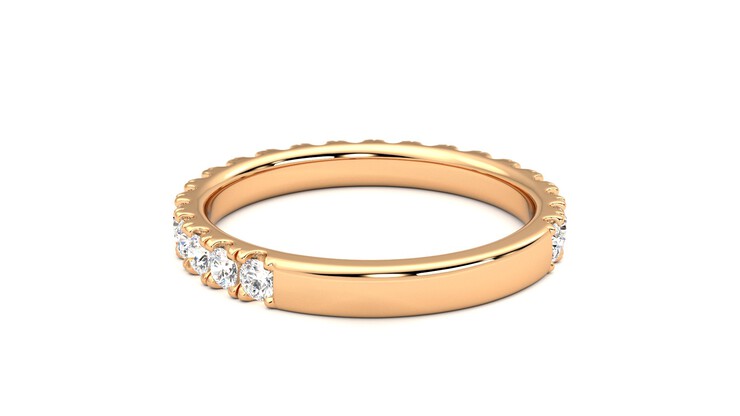 Taylor & Hart Allium Wedding Ring 360 degree image 16
