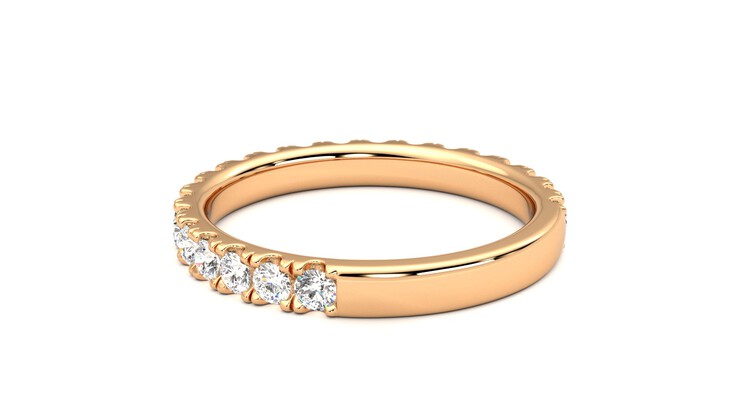 Taylor & Hart Allium Wedding Ring 360 degree image 17
