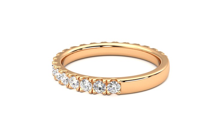 Taylor & Hart Allium Wedding Ring 360 degree image 18