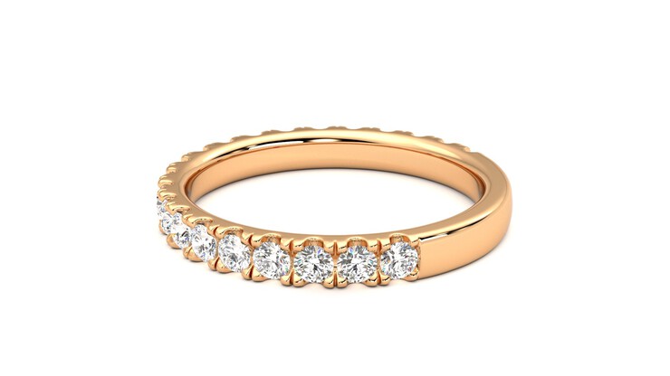 Taylor & Hart Allium Wedding Ring 360 degree image 19