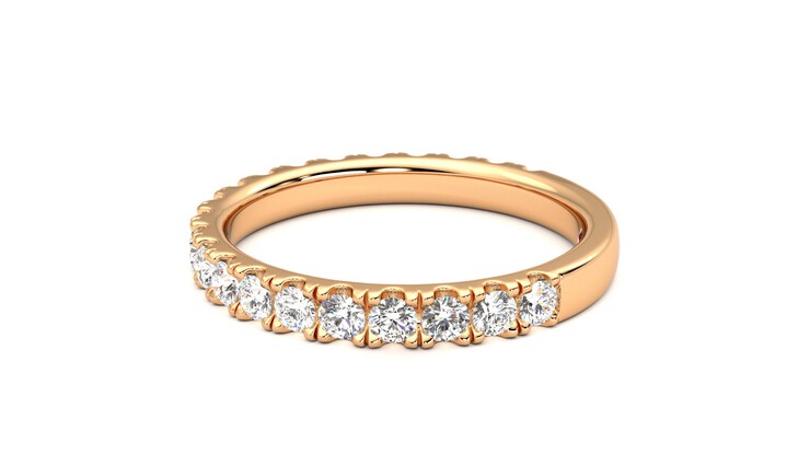 Taylor & Hart Allium Wedding Ring 360 degree image 20