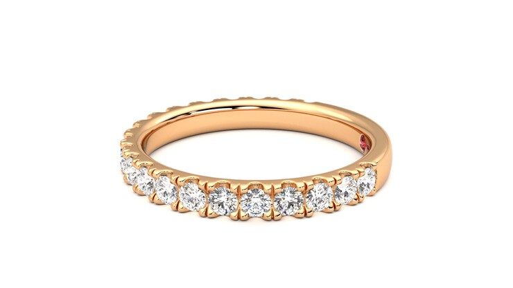 Taylor & Hart Allium Wedding Ring 360 degree image 21