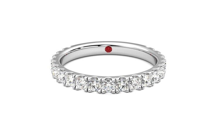 Taylor & Hart Allium Wedding Ring 360 degree image 0
