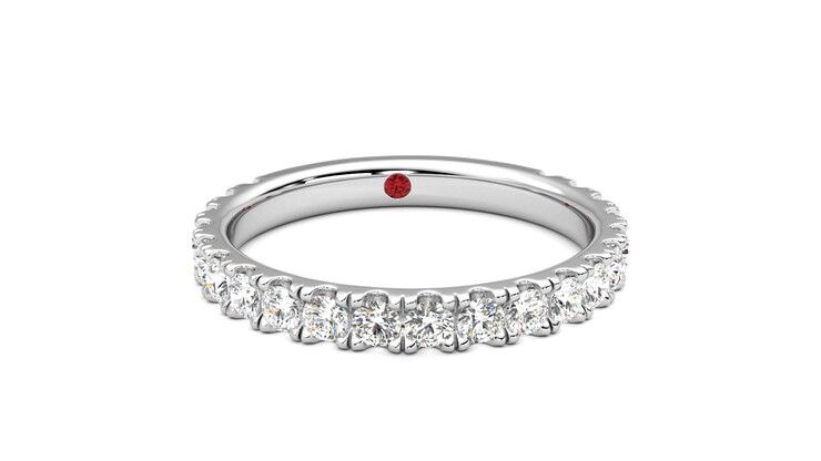 Taylor & Hart Allium Wedding Ring 360 degree image 2