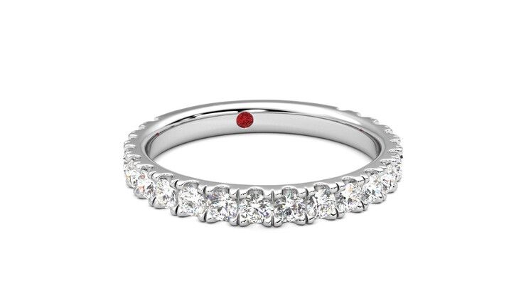 Taylor & Hart Allium Wedding Ring 360 degree image 3