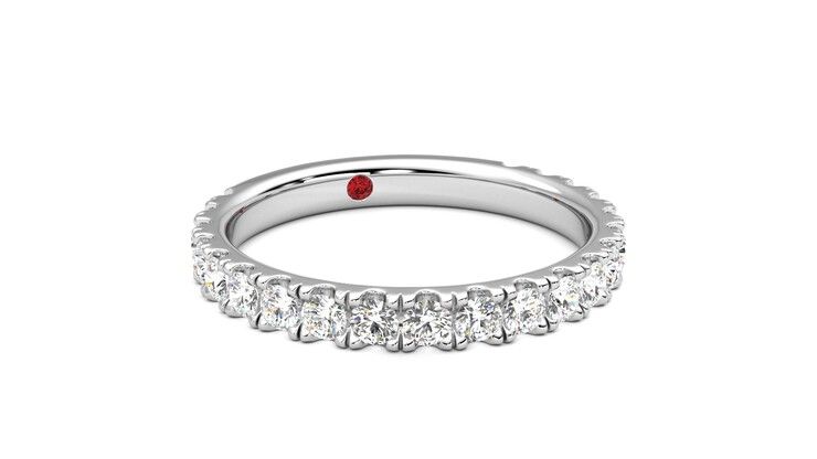 Taylor & Hart Allium Wedding Ring 360 degree image 4