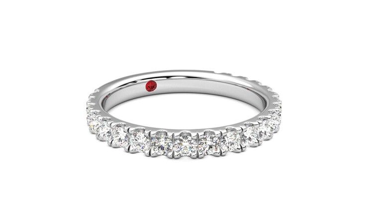 Taylor & Hart Allium Wedding Ring 360 degree image 5