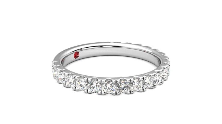 Taylor & Hart Allium Wedding Ring 360 degree image 7
