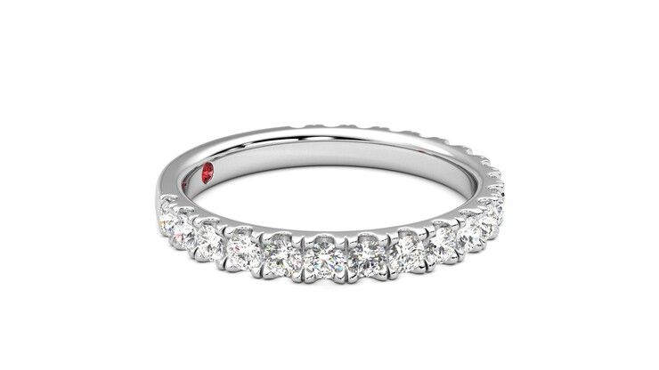 Taylor & Hart Allium Wedding Ring 360 degree image 8
