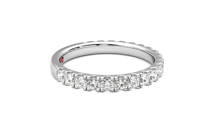 Taylor & Hart Allium Wedding Ring 360 degree image 9