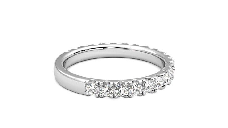Taylor & Hart Allium Wedding Ring 360 degree image 11