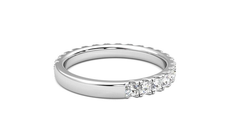 Taylor & Hart Allium Wedding Ring 360 degree image 13