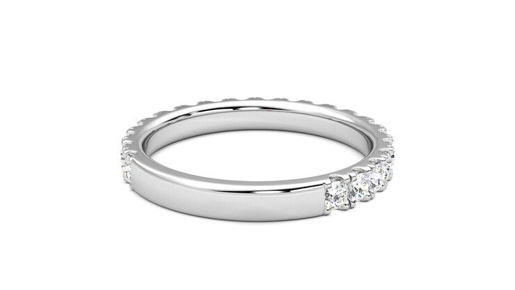 Taylor & Hart Allium Wedding Ring 360 degree image 14