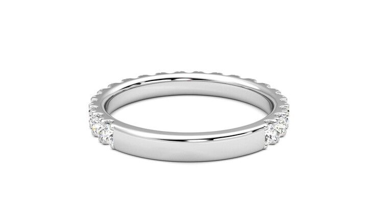 Taylor & Hart Allium Wedding Ring 360 degree image 15