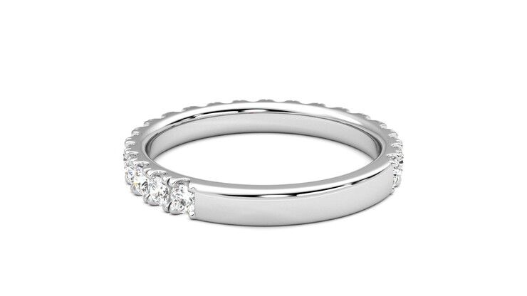 Taylor & Hart Allium Wedding Ring 360 degree image 16