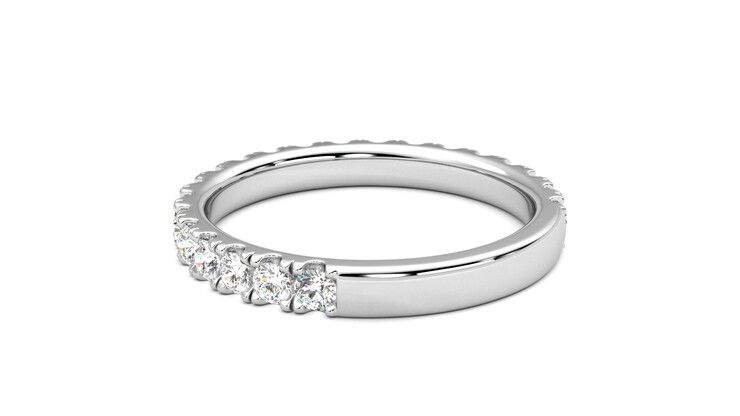 Taylor & Hart Allium Wedding Ring 360 degree image 17