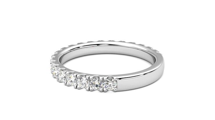 Taylor & Hart Allium Wedding Ring 360 degree image 18