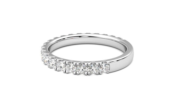 Taylor & Hart Allium Wedding Ring 360 degree image 19