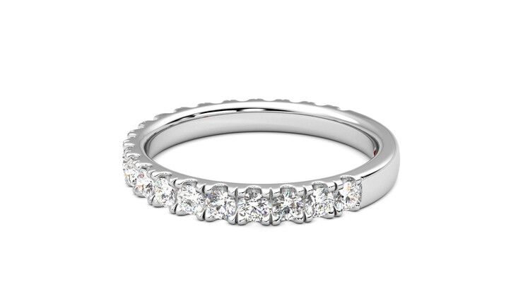 Taylor & Hart Allium Wedding Ring 360 degree image 20