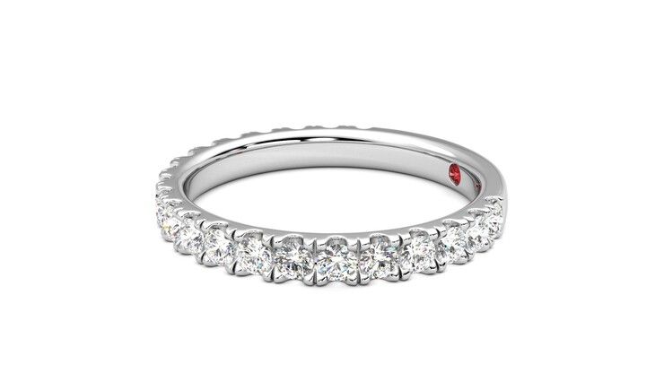 Taylor & Hart Allium Wedding Ring 360 degree image 22