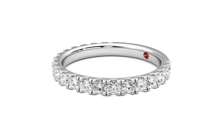 Taylor & Hart Allium Wedding Ring 360 degree image 23