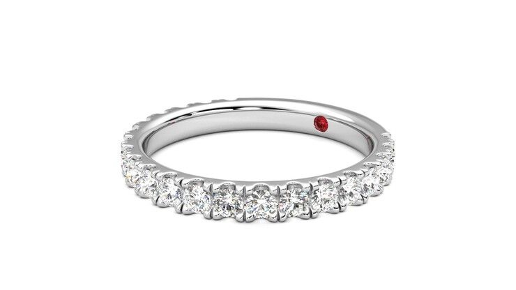 Taylor & Hart Allium Wedding Ring 360 degree image 24