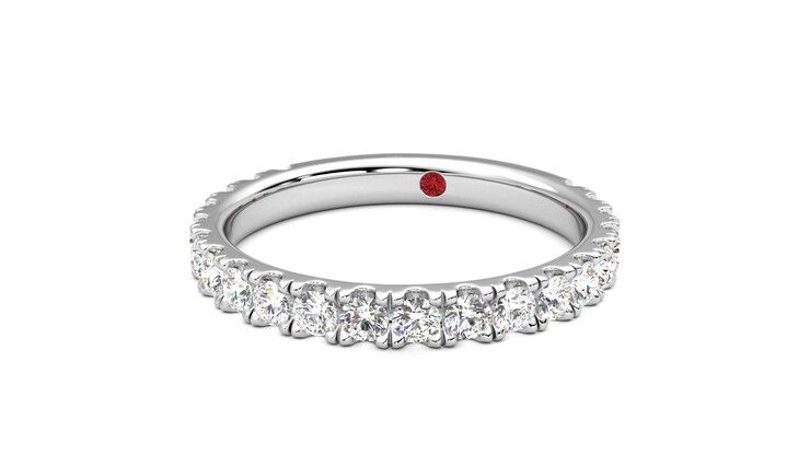 Taylor & Hart Allium Wedding Ring 360 degree image 27