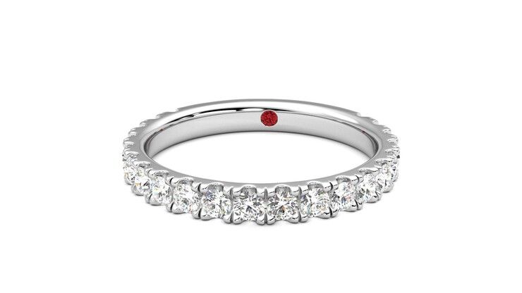 Taylor & Hart Allium Wedding Ring 360 degree image 28