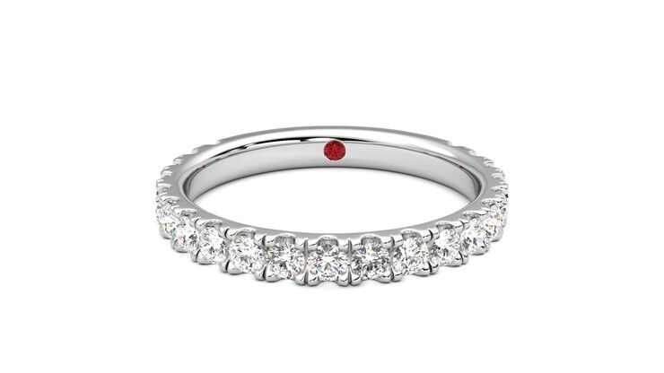 Taylor & Hart Allium Wedding Ring 360 degree image 29