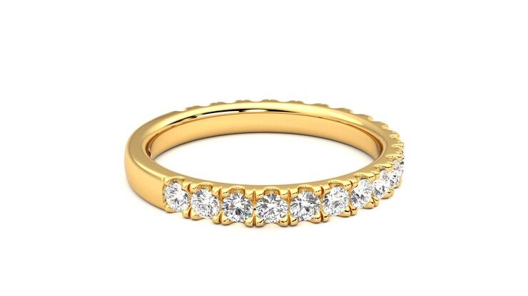 Taylor & Hart Allium Wedding Ring 360 degree image 10