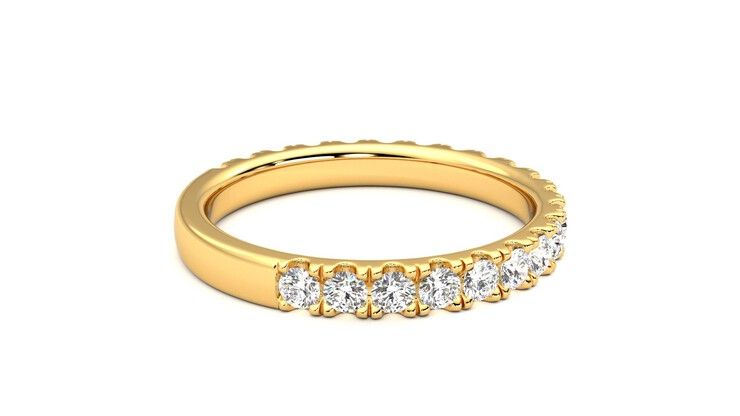 Taylor & Hart Allium Wedding Ring 360 degree image 11