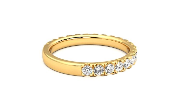 Taylor & Hart Allium Wedding Ring 360 degree image 12