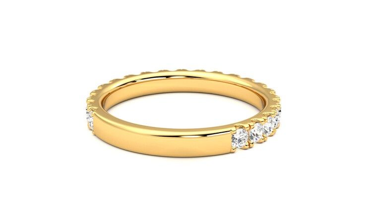 Taylor & Hart Allium Wedding Ring 360 degree image 14