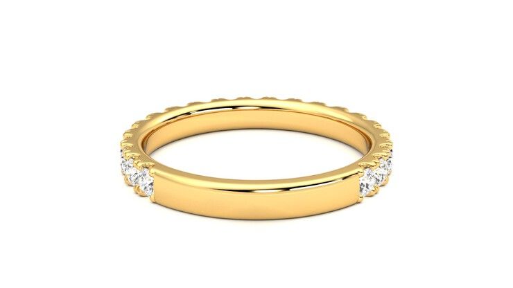 Taylor & Hart Allium Wedding Ring 360 degree image 15