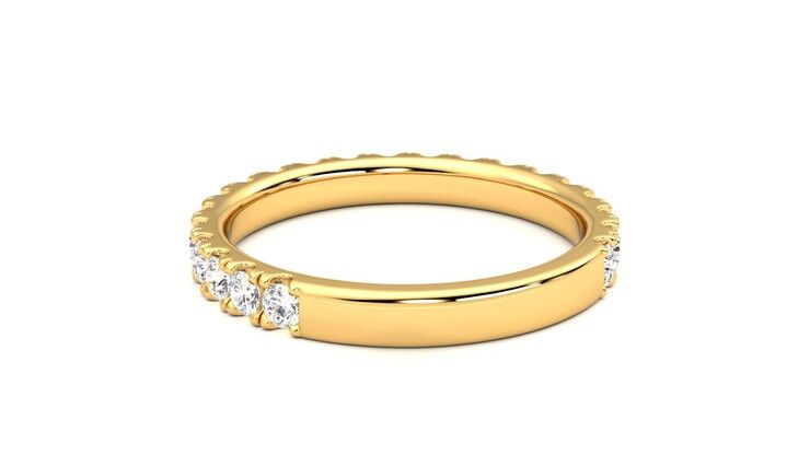 Taylor & Hart Allium Wedding Ring 360 degree image 16