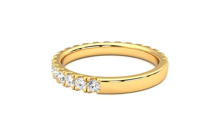Taylor & Hart Allium Wedding Ring 360 degree image 17