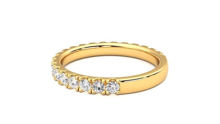 Taylor & Hart Allium Wedding Ring 360 degree image 18