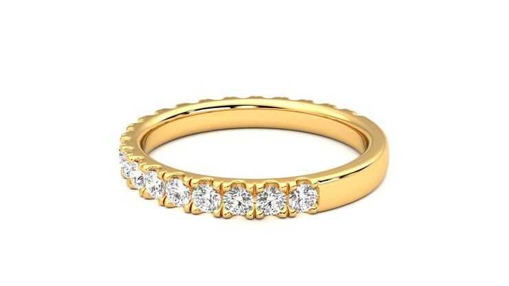 Taylor & Hart Allium Wedding Ring 360 degree image 19