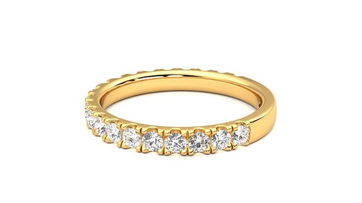 Taylor & Hart Allium Wedding Ring 360 degree image 20