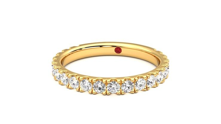 Taylor & Hart Allium Wedding Ring 360 degree image 27