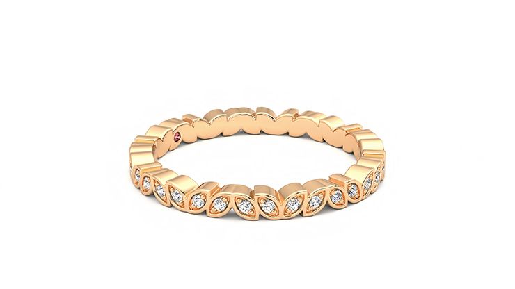 Taylor & Hart Anemone Wedding Ring 360 degree image 7