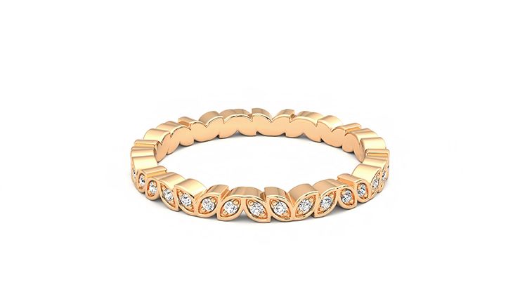 Taylor & Hart Anemone Wedding Ring 360 degree image 10