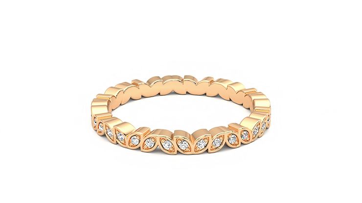 Taylor & Hart Anemone Wedding Ring 360 degree image 12