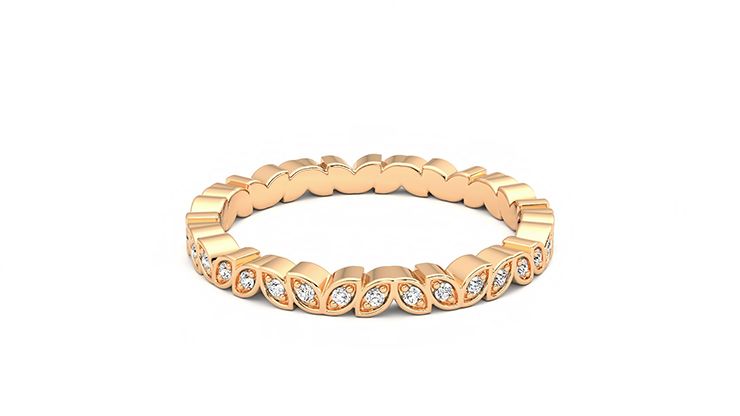 Taylor & Hart Anemone Wedding Ring 360 degree image 20