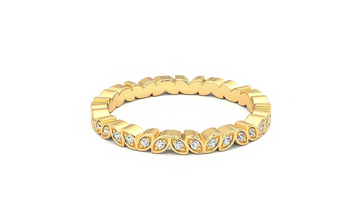 Taylor & Hart Anemone Wedding Ring 360 degree image 10