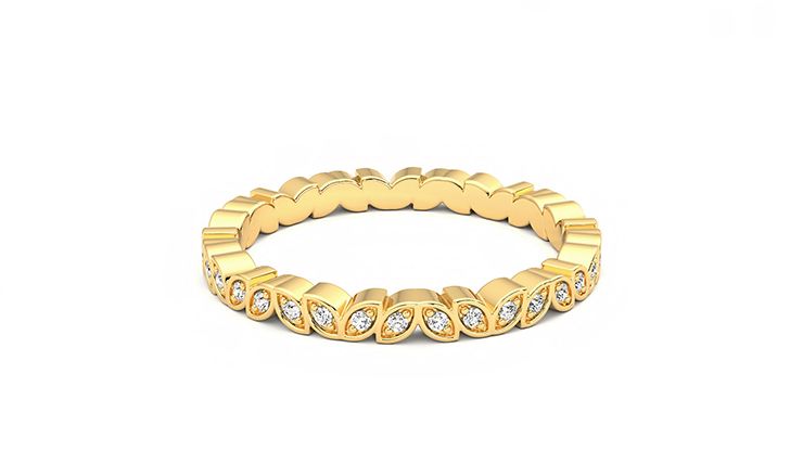 Taylor & Hart Anemone Wedding Ring 360 degree image 13