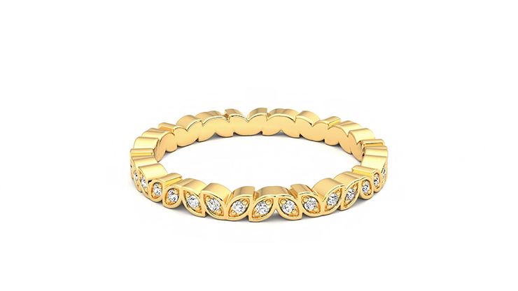 Taylor & Hart Anemone Wedding Ring 360 degree image 20