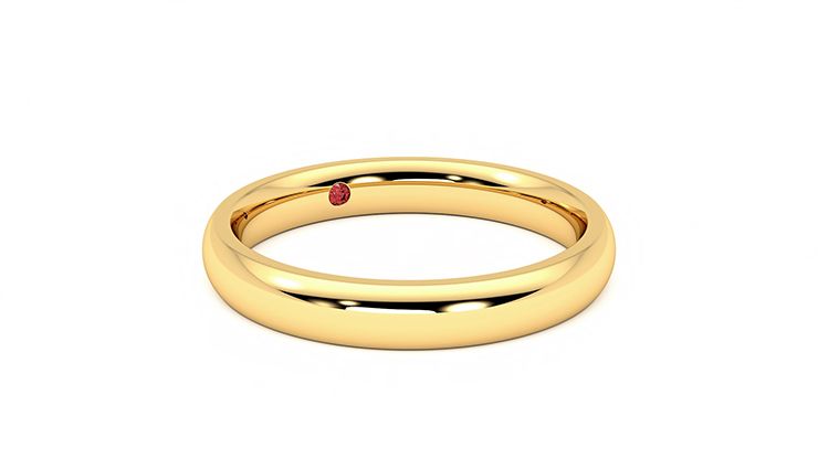 Taylor & Hart Aspen Wedding Ring 360 degree image 5